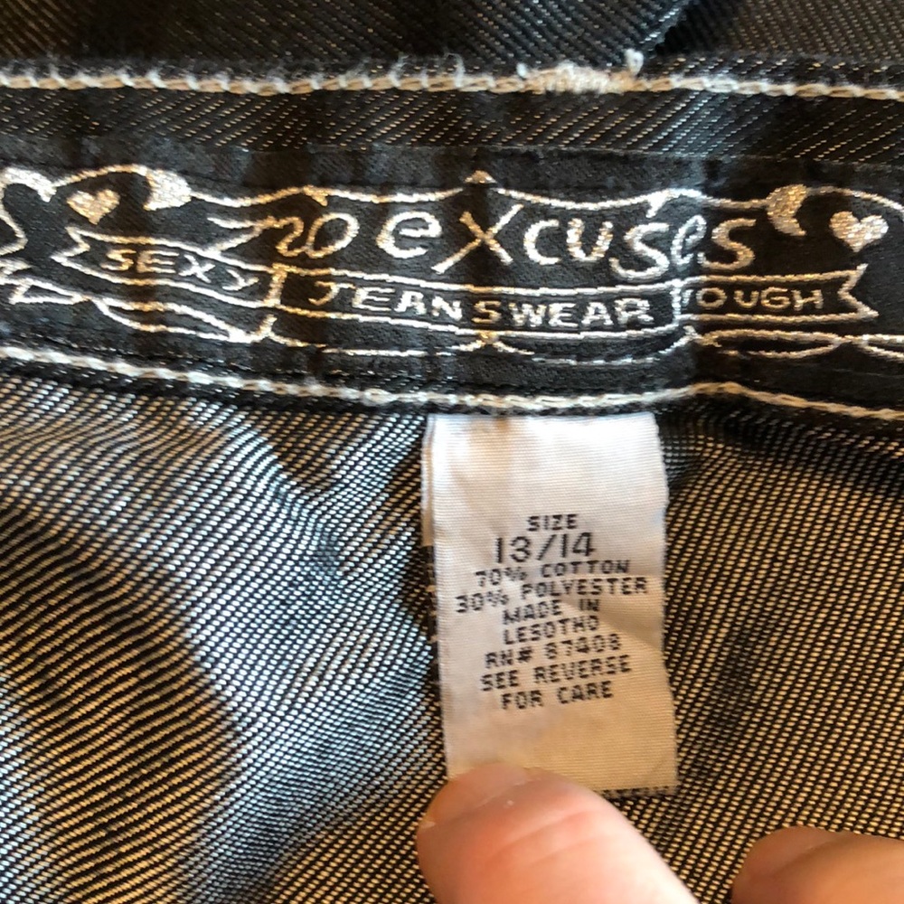 Vintage NO EXCUSES High Waist Black Capri Pants - Picture 7 of 7